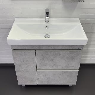 Тумба с раковиной Comforty Осло 00-00012959 80 см Бетон светлый